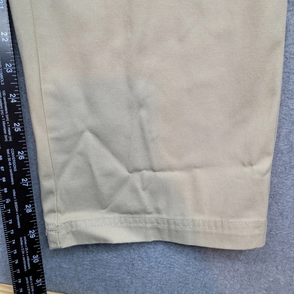 SCOTTeVEST Hidden Cargo Pants 2.0 Mens 34x30 Tan Cotton Straight Leg 8 Pockets